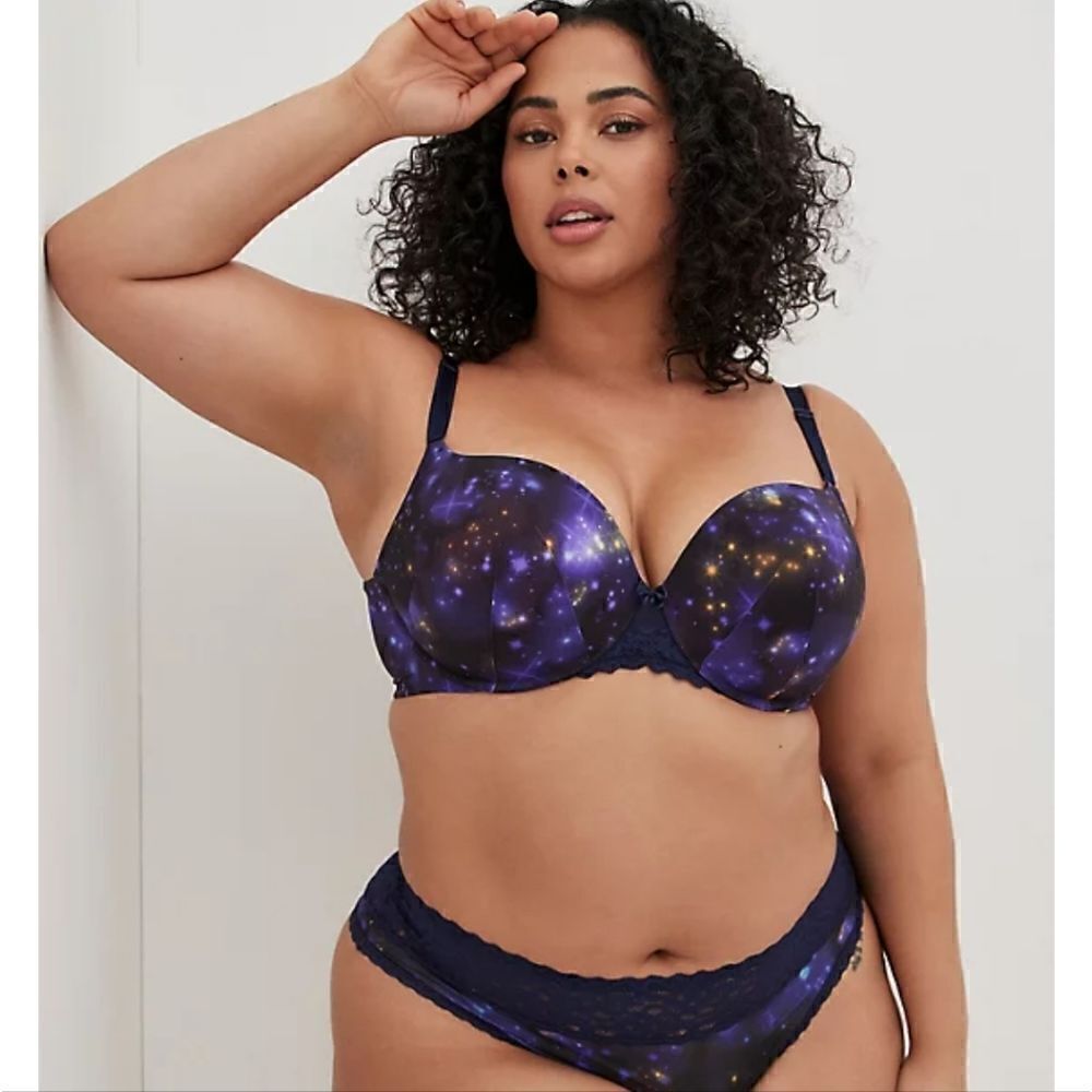 T-Shirt Push-up Print 360° Back Smoothing Bra